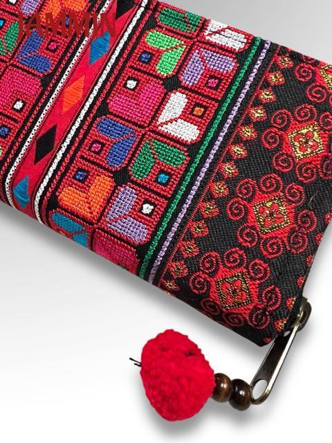 モン族刺繍財布 財布 民族 モン族 アジアン エスニック ヒッピー < 女性ファッション  モン族刺繍財布 財布 民族 モン族 アジアン エスニック ヒッピー < 女性ファッションの