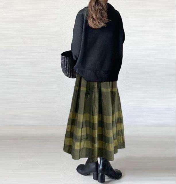 セットアップ ニットセーター ロングスカート 大きいサイズ < 女性ファッション セットアップ ニットセーター ロングスカート 大きいサイズ < 女性ファッションの