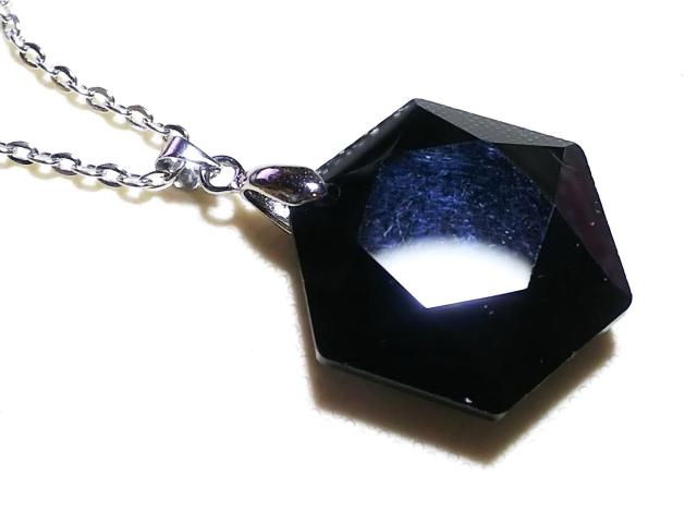 天然石★オニキス 六芒星(ダビデの星)ペンダント < 女性アクセサリー/時計 天然石★オニキス 六芒星(ダビデの星)ペンダント < 女性アクセサリー/時計の