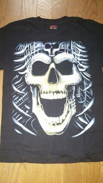 送料無料スカル髑髏ドクロ骸骨プリント蛍光加工TシャツL < 男性ファッション  送料無料スカル髑髏ドクロ骸骨プリント蛍光加工TシャツL  < 男性ファッションの