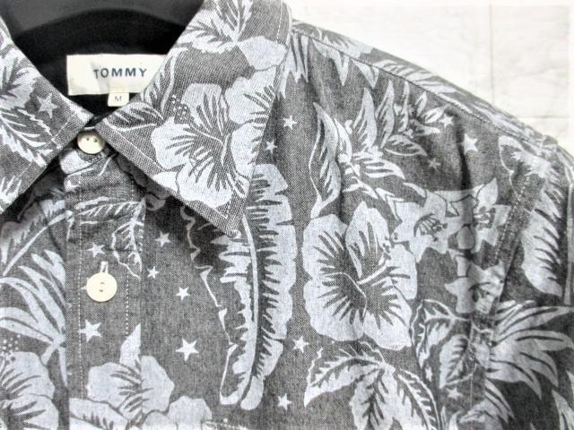 ☆TOMMY トミー アロハシャツ 襟裏 テープ ロゴ シャツ 半袖/メンズ/M☆新作完売モデル < ブランド ☆TOMMY トミー アロハシャツ 襟裏 テープ ロゴ シャツ 半袖/メンズ/M☆新作完売モデル < ブランドの