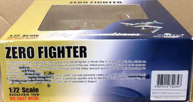 1/72 witty wings ZERO FIGHTER 뎮͏퓬@21^  zr[ 