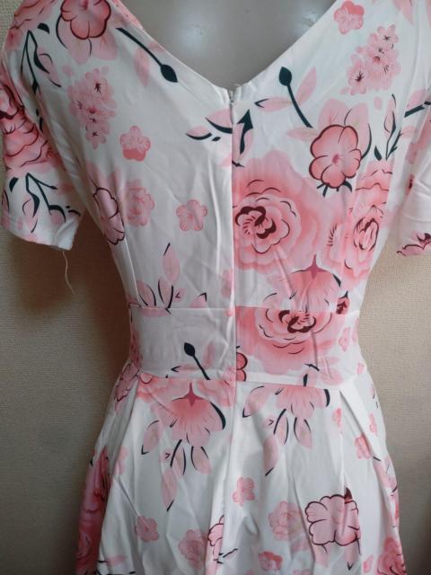 大きいサイズお嬢様。花柄フレアワンピース3L(小さめ) < 女性ファッション  大きいサイズお嬢様。花柄フレアワンピース3L(小さめ) < 女性ファッションの