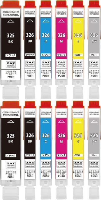 BCI-326+325/6MP 6色セット×2パック 互換インク ICチップ付き 残量表示可 6色セット×2パック < PC本体/周辺機器 BCI-326+325/6MP 6色セット×2パック 互換インク ICチップ付き 残量表示可 6色セット×2パック < PC本体/周辺機器の
