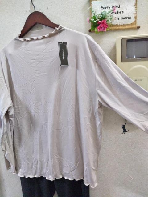 3L新品ピンクベージュピーチスキンメロウカットソー < 女性ファッション  3L新品ピンクベージュピーチスキンメロウカットソー < 女性ファッションの