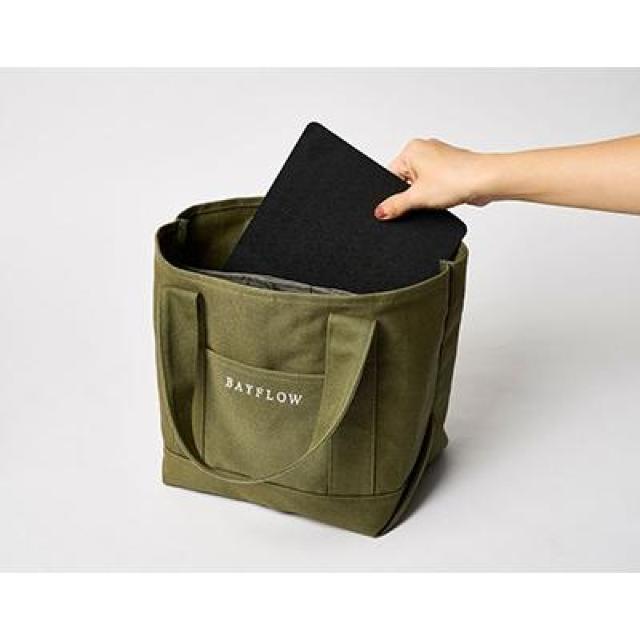 ☆BAYFLOW☆収納5ポケット☆LOGO TOTE BAG☆ < ブランド  ☆BAYFLOW☆収納5ポケット☆LOGO TOTE BAG☆ < ブランドの