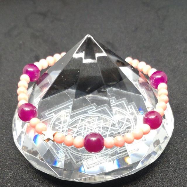 恋愛運○赤紫アゲート&ピンク珊瑚(16~17a) < 女性アクセサリー/時計 恋愛運○赤紫アゲート&ピンク珊瑚(16~17a) < 女性アクセサリー/時計の