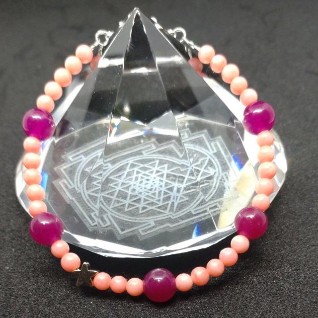 恋愛運○赤紫アゲート&ピンク珊瑚(16~17a) < 女性アクセサリー/時計 恋愛運○赤紫アゲート&ピンク珊瑚(16~17a) < 女性アクセサリー/時計の