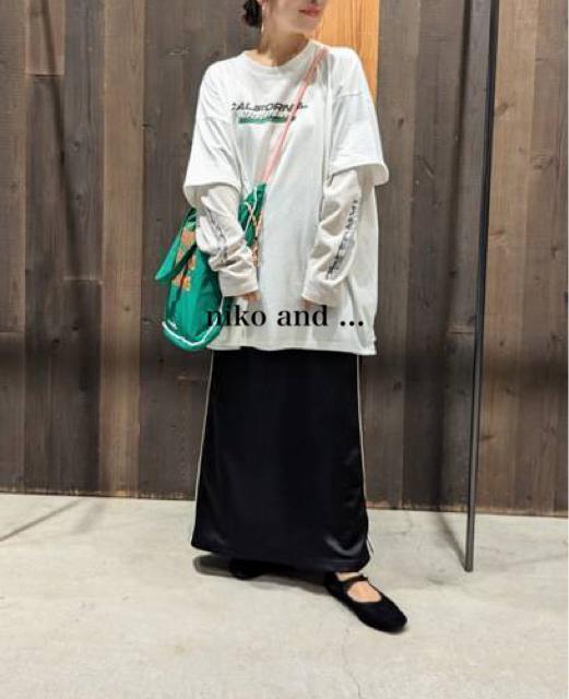 新品 niko and ...★ロングTシャツ 長袖tシャツ トップス おしゃれ < 女性ファッション  新品 niko and ...★ロングTシャツ 長袖tシャツ トップス おしゃれ < 女性ファッションの