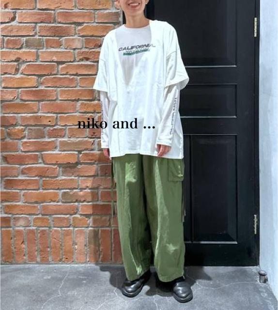 新品 niko and ...★ロングTシャツ 長袖tシャツ トップス おしゃれ < 女性ファッション  新品 niko and ...★ロングTシャツ 長袖tシャツ トップス おしゃれ < 女性ファッションの