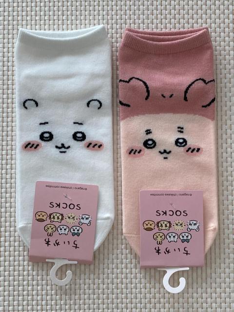 ちいかわ スニーカー丈 ソックス 2足セット 古本屋フェイス カニちゃん 靴下 レディース キャラクター < 女性ファッション ちいかわ スニーカー丈 ソックス 2足セット 古本屋フェイス カニちゃん 靴下 レディース キャラクター < 女性ファッションの