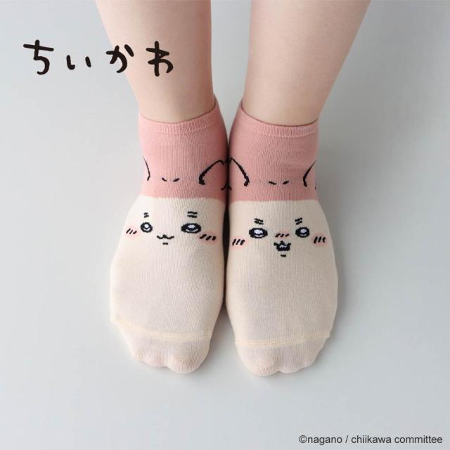 ちいかわ スニーカー丈 ソックス 2足セット 古本屋フェイス カニちゃん 靴下 レディース キャラクター < 女性ファッション ちいかわ スニーカー丈 ソックス 2足セット 古本屋フェイス カニちゃん 靴下 レディース キャラクター < 女性ファッションの