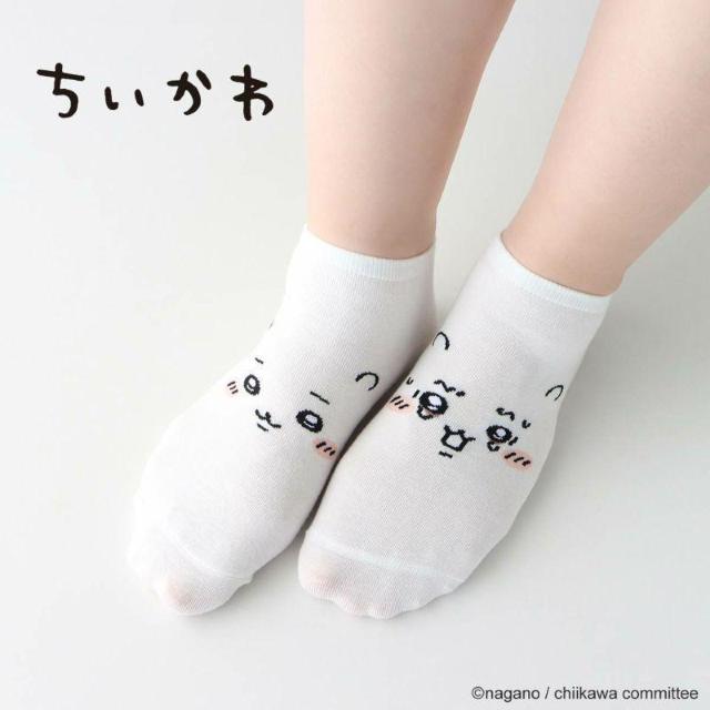 ちいかわ スニーカー丈 ソックス 2足セット 古本屋フェイス カニちゃん 靴下 レディース キャラクター < 女性ファッション ちいかわ スニーカー丈 ソックス 2足セット 古本屋フェイス カニちゃん 靴下 レディース キャラクター < 女性ファッションの
