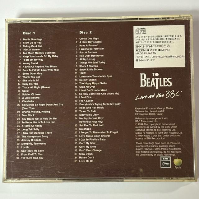 THE BEATLES / LIVE AT THE BBC < タレントグッズ  THE BEATLES / LIVE AT THE BBC < タレントグッズの