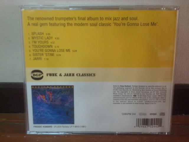 SPLASH / FREDDIE HUBBARD EUCD  CD/DVD/rfI 