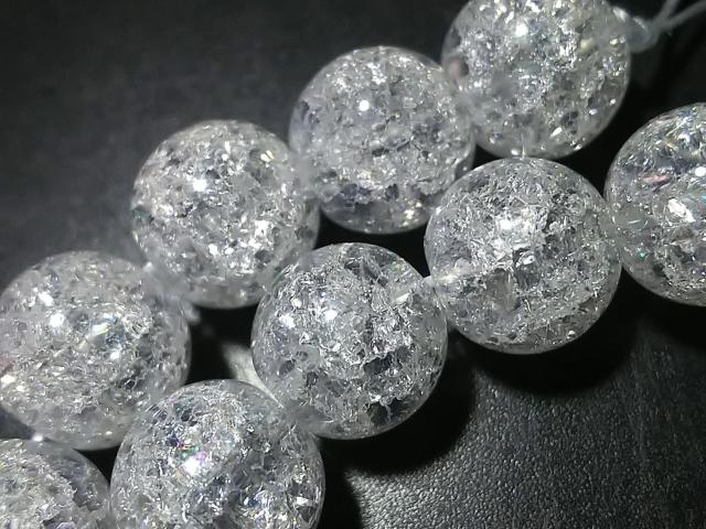 天然石★クラック水晶 ラウンド10mm 半連 < 女性アクセサリー/時計 天然石★クラック水晶 ラウンド10mm 半連 < 女性アクセサリー/時計の