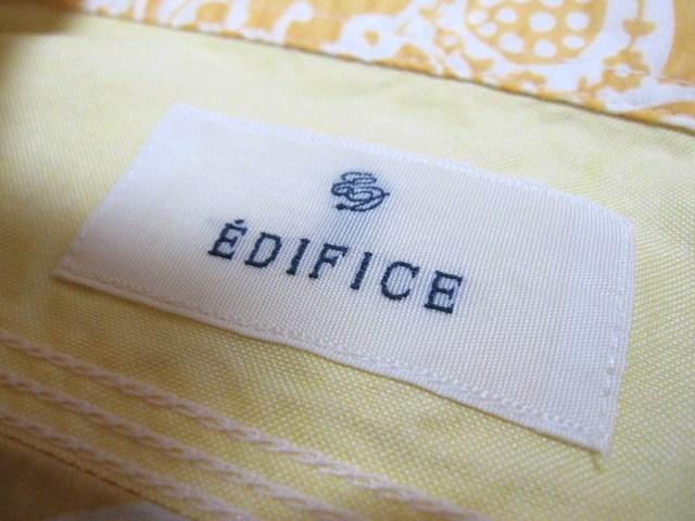 □EDIFICE/エディフィス デザイン 7分袖 スリムフィットシャツ/44(S)☆新品 < 男性ファッション □EDIFICE/エディフィス デザイン 7分袖 スリムフィットシャツ/44(S)☆新品 < 男性ファッションの