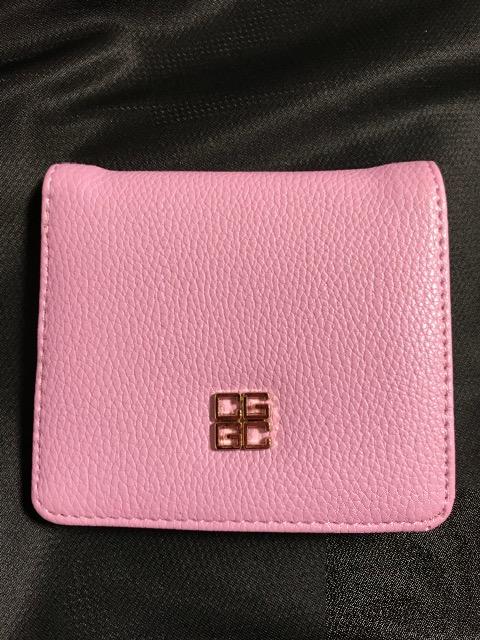 財布 ウォレット 二つ折り パープル コンパクト シンプル キャッシュレス card < 女性ファッション  財布 ウォレット 二つ折り パープル コンパクト シンプル キャッシュレス card  < 女性ファッションの