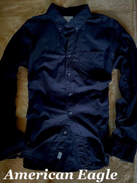 【American Eagle】アメリカンイーグル Vintage Washed オックスフォードシャツ XL/Black < ブランド  【American Eagle】アメリカンイーグル Vintage Washed オックスフォードシャツ XL/Black < ブランドの