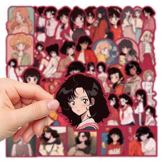 アニメ少女 漫画少女 漫画 恋愛 ピュア 乙女 純情 癒し ステッカー < アニメ/コミック/キャラクター  アニメ少女 漫画少女 漫画 恋愛 ピュア 乙女 純情 癒し ステッカー < アニメ/コミック/キャラクターの