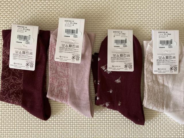 ローラアシュレイ レディース靴下 4点セット 綿混 クルー丈 ソックス 靴下 < 女性ファッション  ローラアシュレイ レディース靴下 4点セット 綿混 クルー丈 ソックス 靴下 < 女性ファッションの