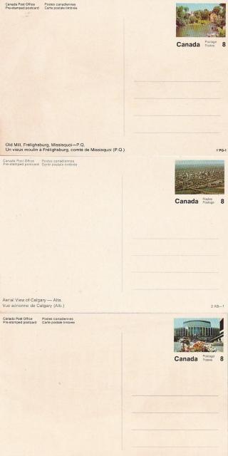 カナダ 郵便絵はがき8¢1970年代 3種【F-10】 < ホビー カナダ 郵便絵はがき8¢1970年代 3種【F-10】 < ホビーの