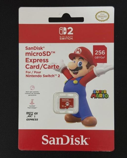 SanDisk microSD Express Card 256GB for Nintendo Switch 2 XCb`2 