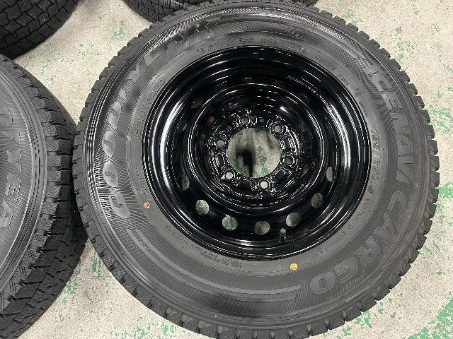 0092449)国産中古スタッドレスタイヤグッドイヤーアイスナビカーゴ4本ハイエース用艶有り黒スチール195/80R15送料無料 < 自動車/バイク 0092449)国産中古スタッドレスタイヤグッドイヤーアイスナビカーゴ4本ハイエース用艶有り黒スチール195/80R15送料無料 < 自動車/バイク