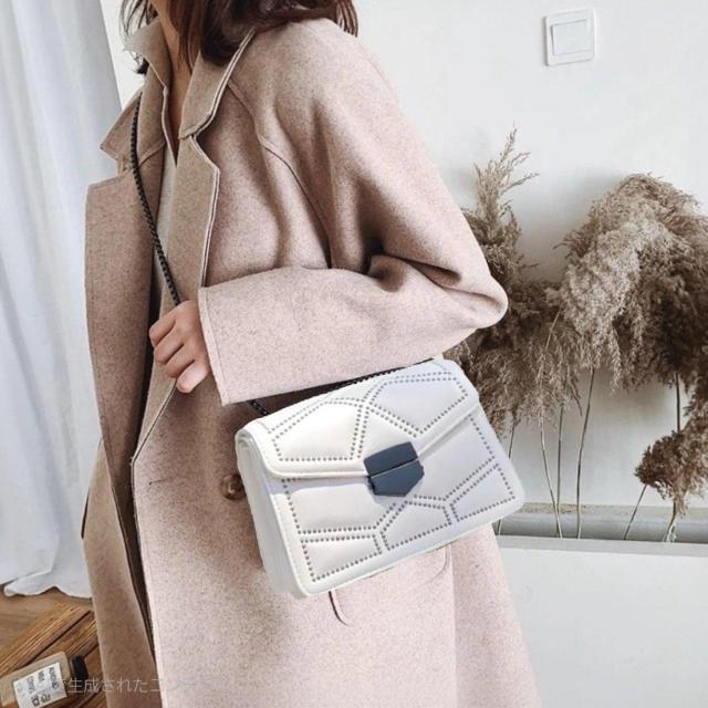 ゆうパック送料無料【新品・未使用・定価6,148円】スタッズデコ 2way スクエアショルダーバッグ < 女性ファッション ゆうパック送料無料【新品・未使用・定価6,148円】スタッズデコ 2way スクエアショルダーバッグ < 女性ファッションの