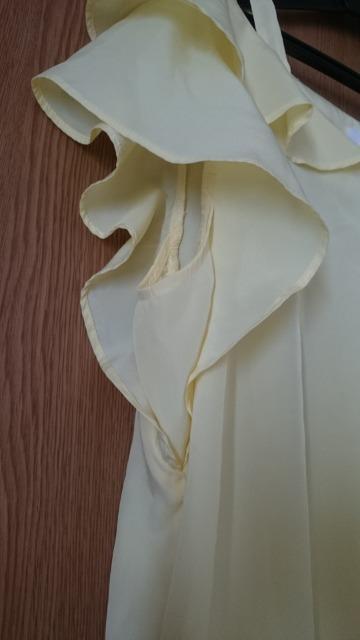 Rew de Rew ルゥデルゥ☆半袖ブラウス★フリル袖☆デザインショルダー★パステルイエロー☆ < ブランド Rew de Rew ルゥデルゥ☆半袖ブラウス★フリル袖☆デザインショルダー★パステルイエロー☆ < ブランドの