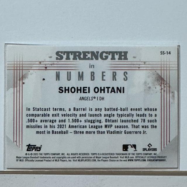 大谷翔平 G TOPPS 2023 SHOEI OHTANI SS-14 < レジャー/スポーツ 大谷翔平 G TOPPS 2023 SHOEI OHTANI SS-14 < レジャー/スポーツの
