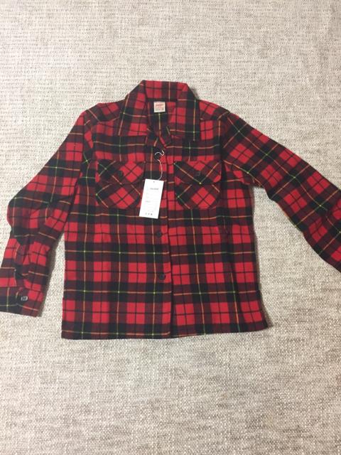 706.新品☆ネルシャツ☆赤チェック柄☆130センチ < キッズ/ベビー  706.新品☆ネルシャツ☆赤チェック柄☆130センチ  < キッズ/ベビーの
