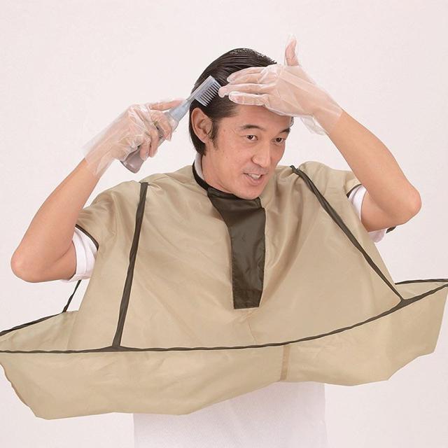 散髪用 ケープ ヘア カット クロス 袖 散髪 毛染め 毛 髪 セルフ < ヘルス/ビューティー 散髪用 ケープ ヘア カット クロス 袖 散髪 毛染め 毛 髪 セルフ < ヘルス/ビューティーの