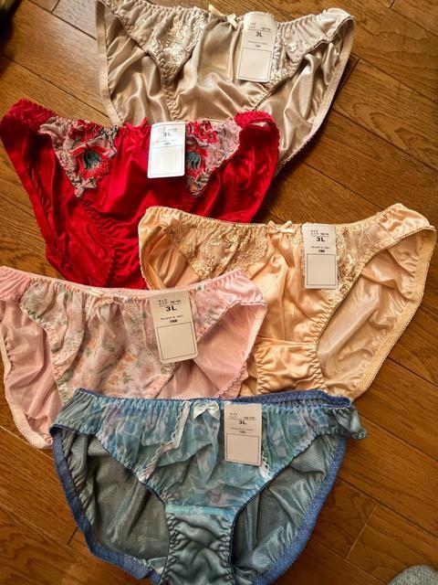 3Lサイズ!5枚セット!光沢ツルツル素材!シフォン使い!高貴品格!色とりどり!エレガント!ショーツ!No.光 < 女性ファッション  3Lサイズ!5枚セット!光沢ツルツル素材!シフォン使い!高貴品格!色とりどり!エレガント!ショーツ!No.光  < 女性ファッションの