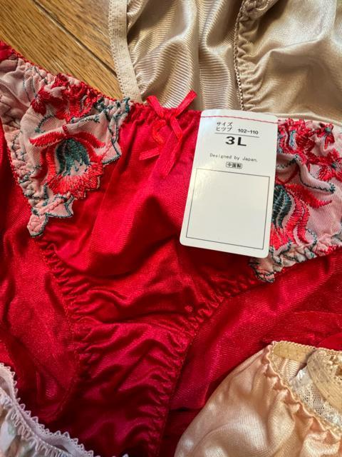 3Lサイズ!5枚セット!光沢ツルツル素材!シフォン使い!高貴品格!色とりどり!エレガント!ショーツ!No.光 < 女性ファッション  3Lサイズ!5枚セット!光沢ツルツル素材!シフォン使い!高貴品格!色とりどり!エレガント!ショーツ!No.光 < 女性ファッションの