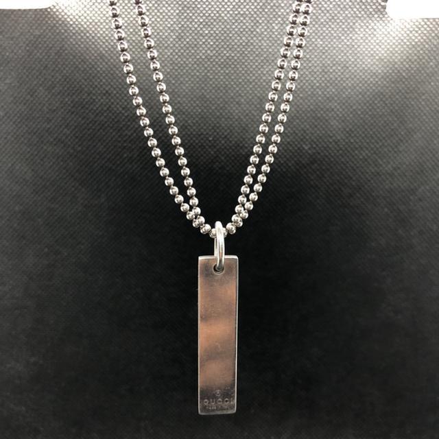 即決 GUCCI グッチ プレート ネックレス < ブランド  即決 GUCCI グッチ プレート ネックレス  < ブランドの