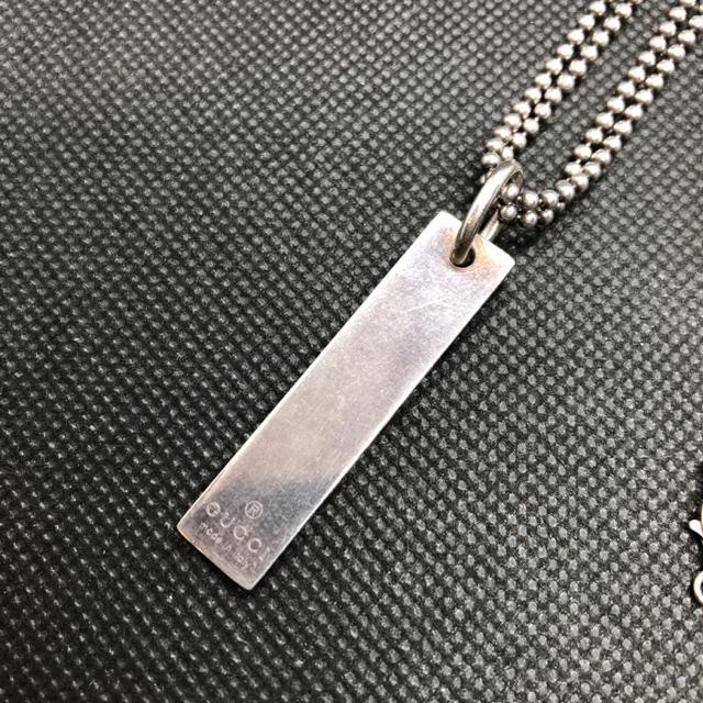 即決 GUCCI グッチ プレート ネックレス < ブランド  即決 GUCCI グッチ プレート ネックレス < ブランドの