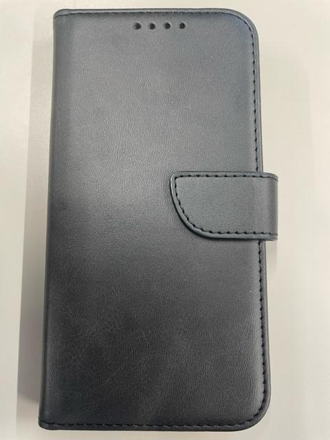 iPhone12/12Pro�蒠�^�P�[�X �X�^���h�@�\�t�� �J�[�h���[ �ϏՌ� PU���U�[ �J�o�[ �u���b�N(6.1�C���`) �� �Ɠd/AV�� 