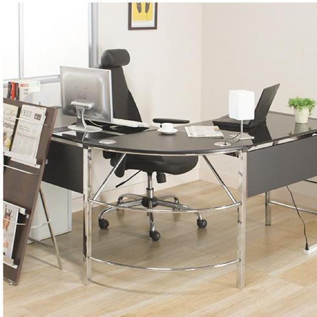 ガラスPCデスク L型  ハイクラスデスク ブラック < インテリア/ライフ  ガラスPCデスク L型  ハイクラスデスク ブラック < インテリア/ライフの