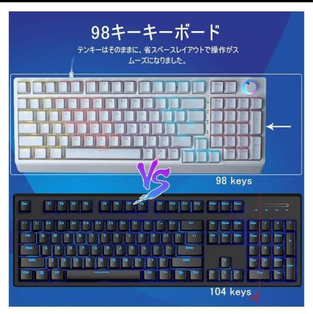 ゲーミングキーボード バックライト付き 有線 数字キー 音量調整 オフィス < PC本体/周辺機器 ゲーミングキーボード バックライト付き 有線 数字キー 音量調整 オフィス < PC本体/周辺機器の