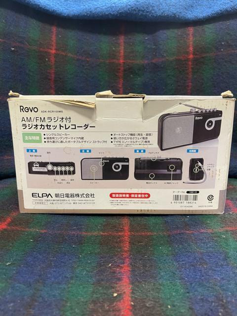 Revo AM/FM���W�I�t �J�Z�b�g���R�[�_�[ ADK-RCR100MS ����m�F�ς� �� �Ɠd/AV�� 