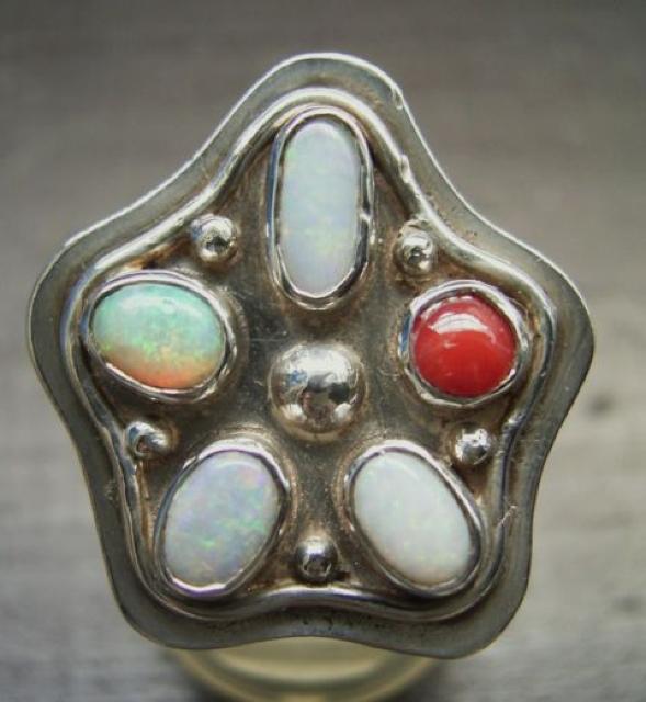 ☆即決☆15号オパールシルバーリング < 女性アクセサリー/時計 ☆即決☆15号オパールシルバーリング < 女性アクセサリー/時計の