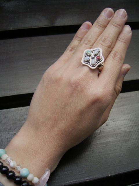 ☆即決☆15号オパールシルバーリング < 女性アクセサリー/時計 ☆即決☆15号オパールシルバーリング < 女性アクセサリー/時計の