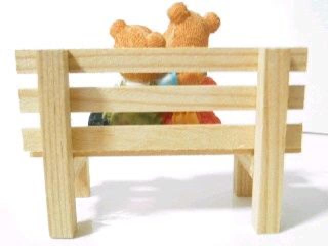 可愛い♪木製&樹脂製 カントリーラブラブくまさん《ベンチ》U < おもちゃ 可愛い♪木製&樹脂製 カントリーラブラブくまさん《ベンチ》U < おもちゃの