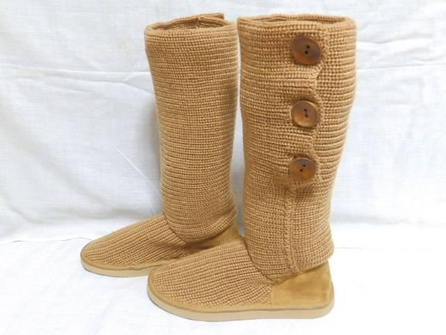 Scawaii掲載♪折り返してショートにも◎ 3way ボタンロングニットブーツ キャメル < 女性ファッション Scawaii掲載♪折り返してショートにも◎ 3way ボタンロングニットブーツ キャメル < 女性ファッションの