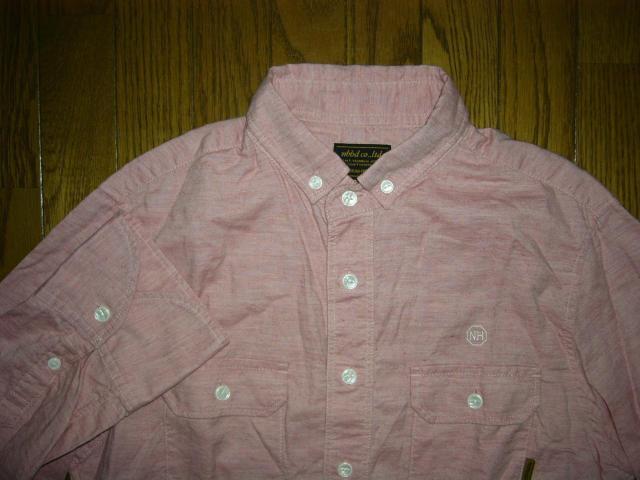 NEIGHBORHOOD ネイバーフッド 7分丈 シャンブレー系 シャツ M 赤系 ESTABLISH.OX/C-SHIRT.3Q < ブランド NEIGHBORHOOD ネイバーフッド 7分丈 シャンブレー系 シャツ M 赤系 ESTABLISH.OX/C-SHIRT.3Q < ブランドの