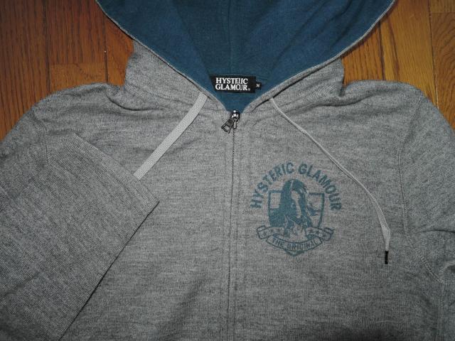 HYSTERIC GLAMOUR qXebNO}[ jbg Wbv p[J[ M D K[S LOGO  uh 