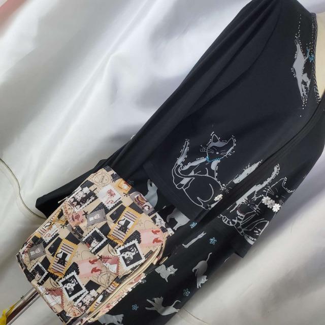 込み★可愛い!!ポケット沢山!!ねこ柄ショルダーバッグ/ポシェット★ < 女性ファッション  込み★可愛い!!ポケット沢山!!ねこ柄ショルダーバッグ/ポシェット★ < 女性ファッションの