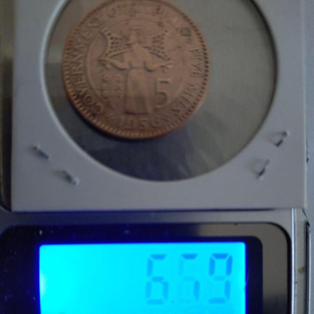 1956年 キプロス 5ミルブロンズコイン < ホビー 1956年 キプロス 5ミルブロンズコイン < ホビーの