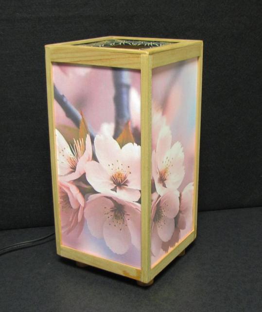 ★和風テーブルスタンド=「櫻花の目覚め」/至福の明り・心温まるひととき/LED昼白色・ラミネート加工・檜枠造・軽量/ < インテリア/ライフ  ★和風テーブルスタンド=「櫻花の目覚め」/至福の明り・心温まるひととき/LED昼白色・ラミネート加工・檜枠造・軽量/  < インテリア/ライフの